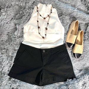 OLD NAVY low rise black shorts size 6